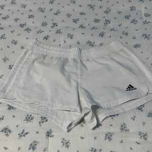 Adidas Women's Light Gray Athletic Shorts